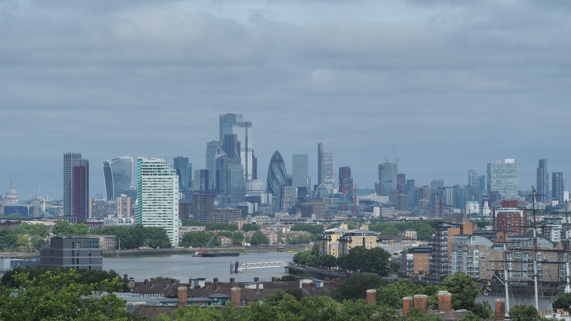 The City of London skyline, where most of Momentum Inspire's clients trade